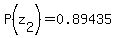 P%28z%5B2%5D%29=0.89435