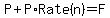 P%2BP%2ARate%28n%29=F