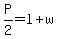 P%2F2=l%2Bw