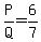 P%2FQ=6%2F7