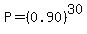 P=%280.90%29%5E30
