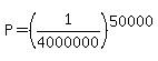 P=%281%2F4000000%29%5E50000