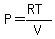 P=%28RT%29%2FV
