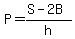P=%28S-2B%29%2Fh