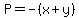 P=+-%28x%2By%29