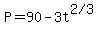 P=+90-3t%5E%222%2F3%22