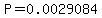 P=0.0029084