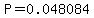 P=0.048084