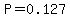 P=0.127