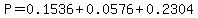 P=0.1536%2B0.0576%2B0.2304