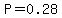 P=0.28