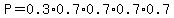P=0.3%2A0.7%2A0.7%2A0.7%2A0.7