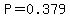 P=0.379