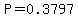 P=0.3797