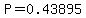 P=0.43895
