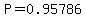 P=0.95786