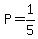 P=1%2F5