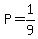 P=1%2F9