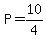 P=10%2F4
