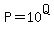 P=10%5EQ
