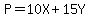 P=10X%2B15Y