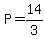P=14%2F3