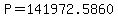 P=141972.5860