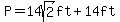 P=14sqrt%282%29ft%2B14ft
