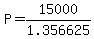P=15000%2F1.356625