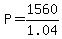 P=1560%2F1.04