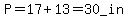 P=17%2B13=30_in