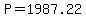 P=1987.22
