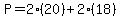 P=2%2820%29%2B2%2818%29
