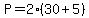 P=2%2830%2B5%29