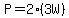 P=2%283W%29