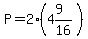 P=2%284%269%2F16%29