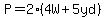 P=2%284W%2B5yd%29