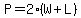 P=2%28W%2BL%29