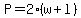 P=2%28w%2Bl%29