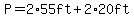 P=2%2A55ft%2B2%2A20ft