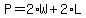 P=2%2AW%2B2%2AL