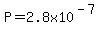 P=2.8x10%5E%28-7%29