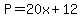 P=20x%2B12