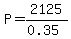 P=2125%2F%280.35%29