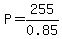 P=255%2F0.85