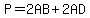 P=2AB%2B2AD