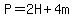 P=2H%2B4m