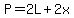 P=2L%2B2x