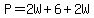 P=2W%2B6%2B2W