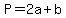 P=2a%2Bb
